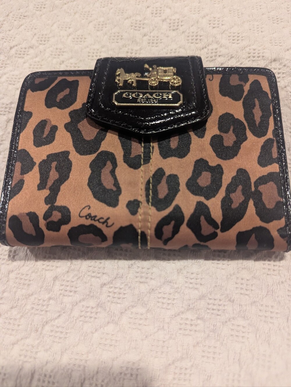 Coach Leopard Medium Wallet